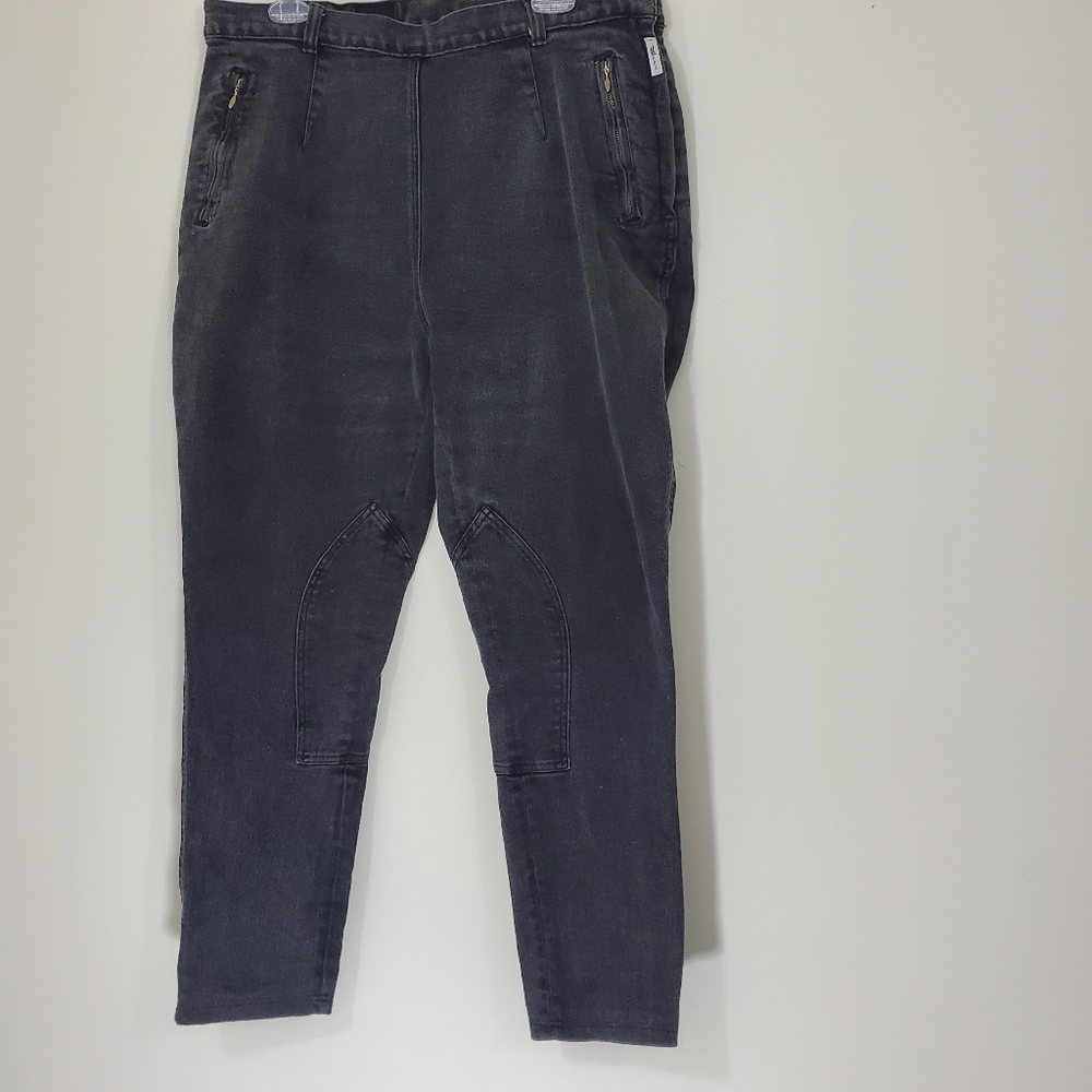 Miller's Equestrian Black Denim Jeans, Size 38